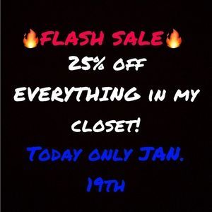 Great deals! 25% off today only!